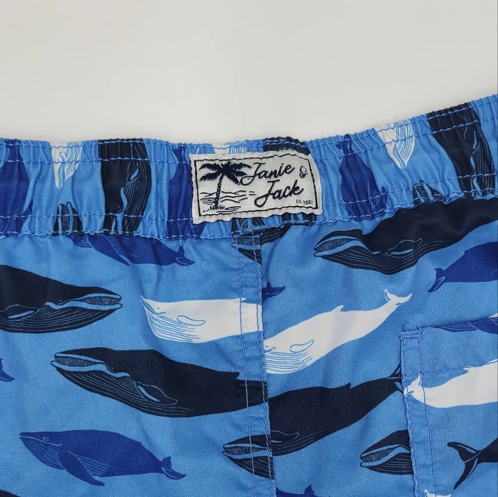 Janie and Jack whale swim trunks size 8